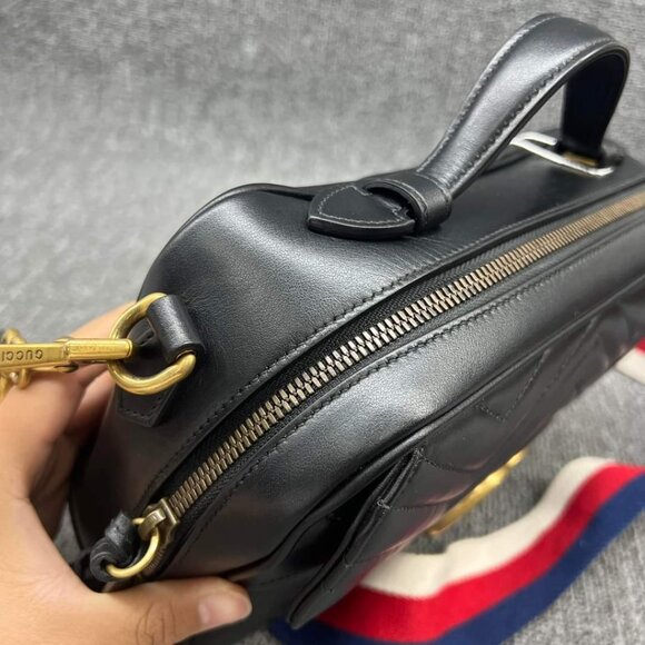 100% Authentic Gucci Matellasse Sylvie Web Leather Shoulder Bag - Picture 10 of 14